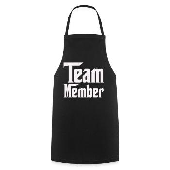 Team Member - Cooking Apron - black - Front - AI Model Male 185 dark (185cm)