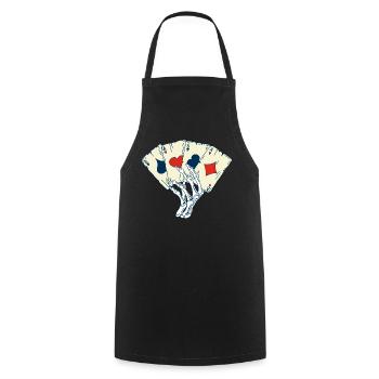 The Deadly Game - Cooking Apron - black - Front - AI Model Male 185 dark (185cm)