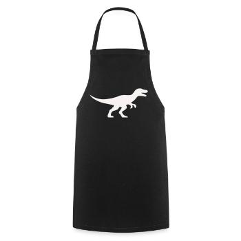 Raptor T Rex Silhouette - Tablier de cuisine - noir - Devant - AI Model Male 185 dark (185cm)