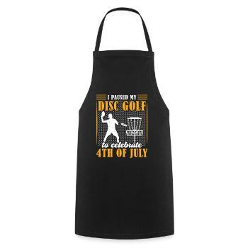 Disc Golf Gifts Disc Golf - Cooking Apron - black - Front - AI Model Male 185 dark (185cm)