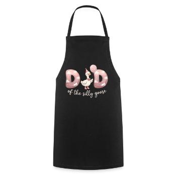 Dad of the Silly Goose - Cooking Apron - black - Front - AI Model Male 185 dark (185cm)