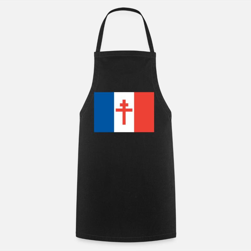 France Libre - Tablier de cuisine - noir