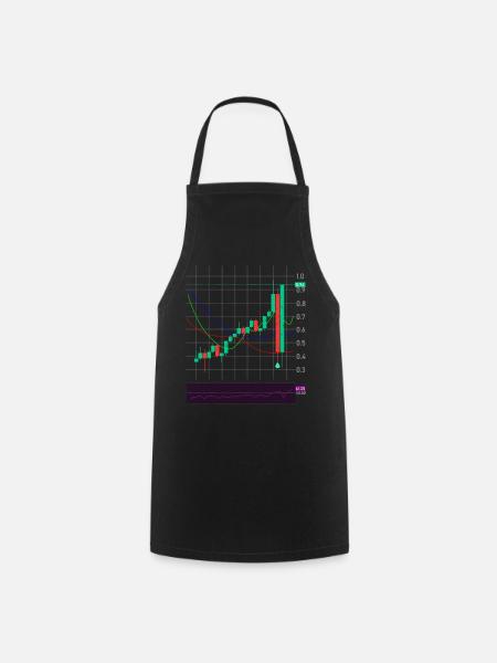 Trading Börse Krypto Aktien - Kochschürze - Schwarz