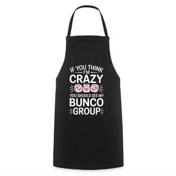 Bunco Sayings Dice Game Funny Bunco Gift - Cooking Apron - black - Front - AI Model Male 185 dark (185cm)