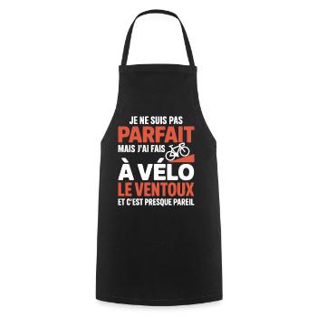 j ai fais le ventoux à vélo cadeau velo cycliste - Tablier de cuisine - noir - Devant - AI Model Male 185 dark (185cm)