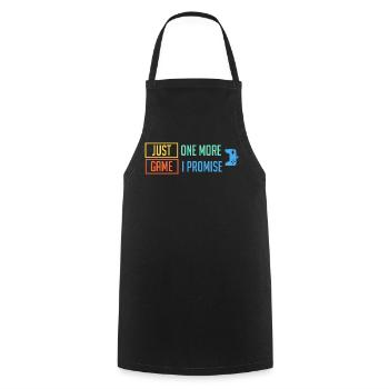 Plus qu’un match - Tablier de cuisine - noir - Devant - AI Model Male 185 dark (185cm)