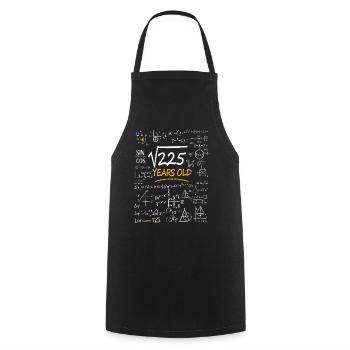 15 Years Birthday Math Formulas Funny - Cooking Apron - black - Front - AI Model Male 185 dark (185cm)