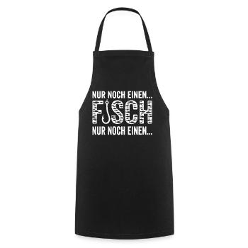 Angler Shirt,  Nur noch einen Fisch, Hoodie, Cap - Kochschürze - Schwarz - Vorne - AI Model Male 185 dark (185cm)