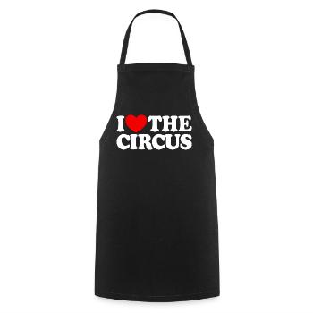 J’adore le cirque - Tablier de cuisine - noir - Devant - AI Model Male 185 dark (185cm)