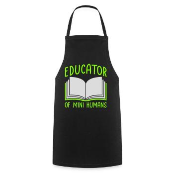 Educator Of Little Humans Teacher Funny Kids - Cooking Apron - black - Front - AI Model Male 185 dark (185cm)