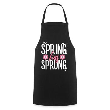 Spring Has Sprung Pagan Spring Equinox - Cooking Apron - black - Front - AI Model Male 185 dark (185cm)