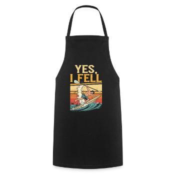 Stand Up Paddle Yes I Fell - Tablier de cuisine - noir - Devant - AI Model Male 185 dark (185cm)