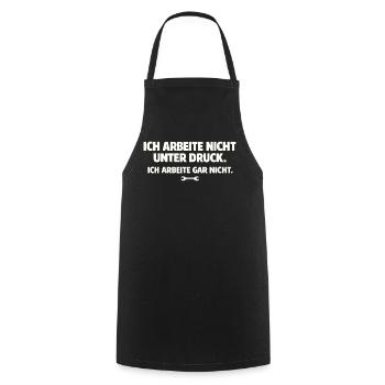 Je ne travaille pas du tout en disant - Tablier de cuisine - noir - Devant - AI Model Male 185 dark (185cm)
