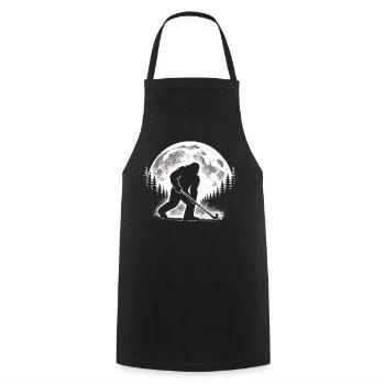 Bigfoot Feldhockey - Kochschürze - Schwarz - Vorne - AI Model Male 185 dark (185cm)