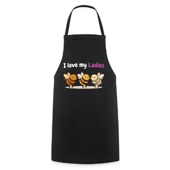 Beekeeper Humor Shirt for Bee Fans - Cooking Apron - black - Front - AI Model Male 185 dark (185cm)