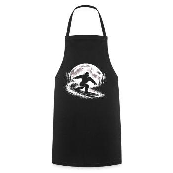 Bigfoot Surfer - Cooking Apron - black - Front - AI Model Male 185 dark (185cm)