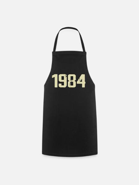 Jubiläum 1984 - Kochschürze - Schwarz