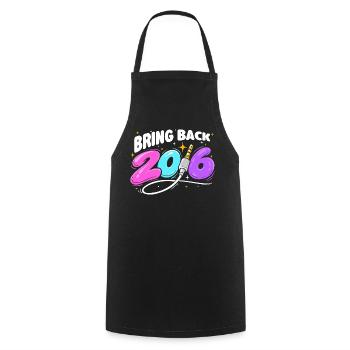 Ramenez les ambiances nostalgique de l’an 2016 - Tablier de cuisine - noir - Devant - AI Model Male 185 dark (185cm)