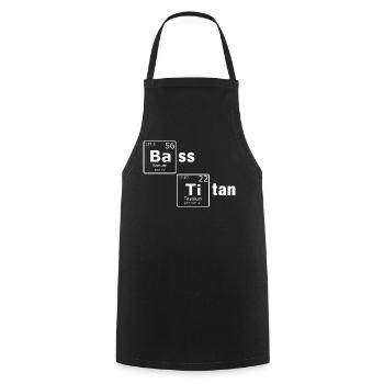 Bass Titan Periodensystem Elemente Nerd - Kochschürze - Schwarz - Vorne - AI Model Male 185 dark (185cm)