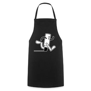Mr. Marker - Cooking Apron - black - Front - AI Model Male 185 dark (185cm)