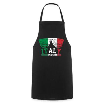 Italy 2026 Rome Colosseum Sunglasses - Cooking Apron - black - Front - AI Model Male 185 dark (185cm)