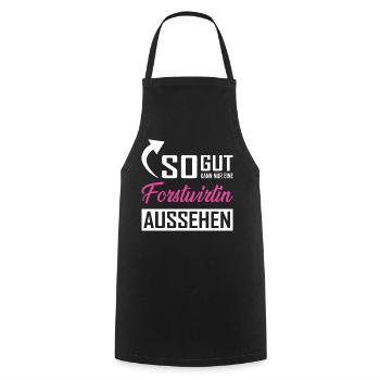 Only a forester can look so good - Cooking Apron - black - Front - AI Model Male 185 dark (185cm)