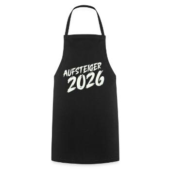 Aufsteiger 2026 Design - Kochschürze - Schwarz - Vorne - AI Model Male 185 dark (185cm)