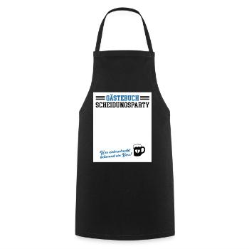 Guestbook Divorce Party Divorced Divorce - Cooking Apron - black - Front - AI Model Male 185 dark (185cm)