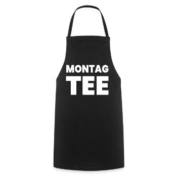 Tee - Kochschürze - Schwarz - Vorne - AI Model Male 185 dark (185cm)