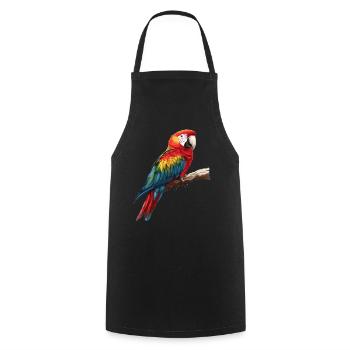 Macaw's Era - Cooking Apron - black - Front - AI Model Male 185 dark (185cm)