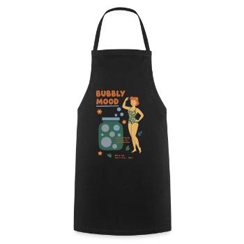 Sourdough Bubbly Mood Bread Baking Baker - Kochschürze - Schwarz - Vorne - AI Model Male 185 dark (185cm)