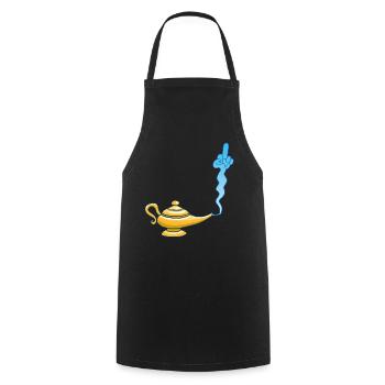 Le mauvais génie - Tablier de cuisine - noir - Devant - AI Model Male 185 dark (185cm)