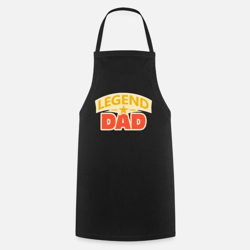 Legend dad – Funny Father Design - Cooking Apron - black