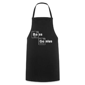 Bass Genius Periodensystem PSE Elemente Nerd - Kochschürze - Schwarz - Vorne - AI Model Male 185 dark (185cm)