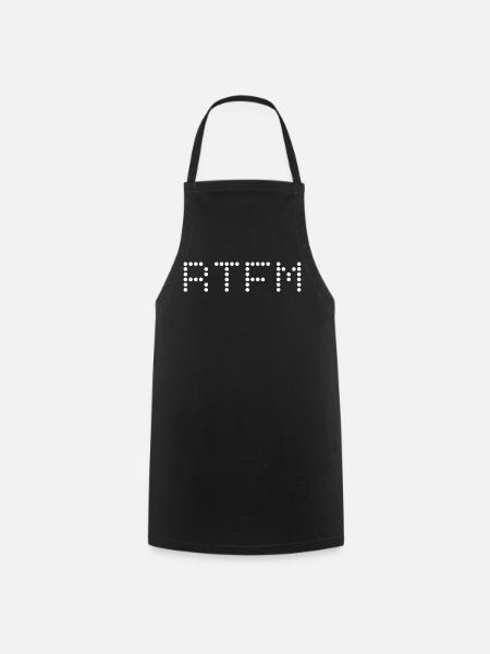 RTFM - Tablier de cuisine - noir