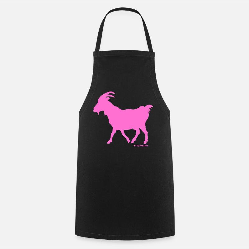 Bouc émissaire rose - Tablier de cuisine - noir