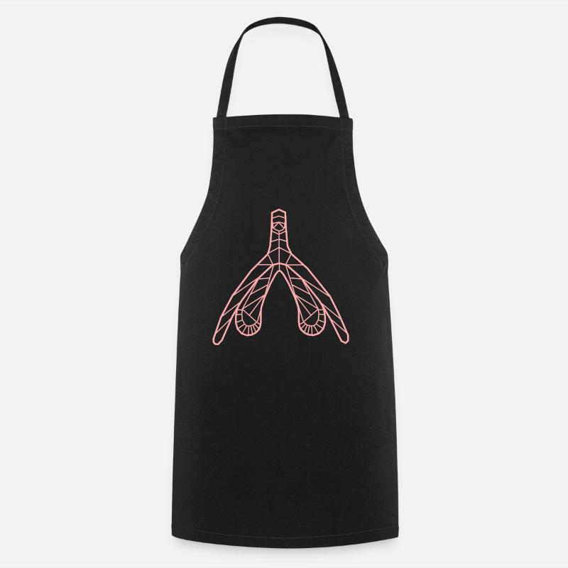 Klitoris_lachs - Tablier de cuisine - noir