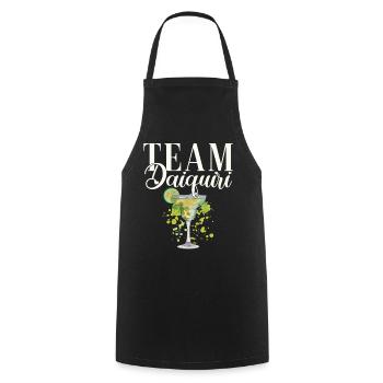 Junggesellinnenabschied Cocktail Team Daiquiri - Kochschürze - Schwarz - Vorne - AI Model Male 185 dark (185cm)