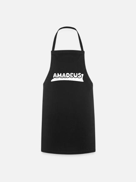 Geschenk für Amadeus - Kochschürze - Schwarz