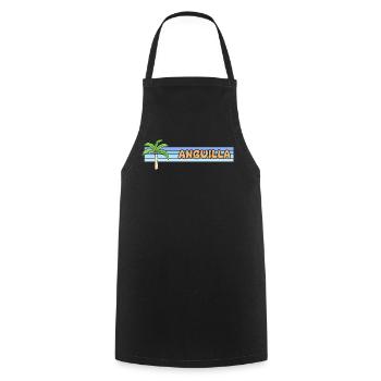 Geschenk für Anguilla - Kochschürze - Schwarz - Vorne - AI Model Male 185 dark (185cm)