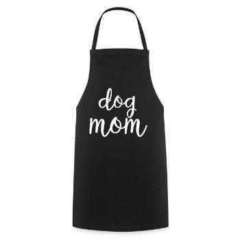 Dog Mom Cute Paw Mothers Day Shirt - Cooking Apron - black - Front - AI Model Male 185 dark (185cm)