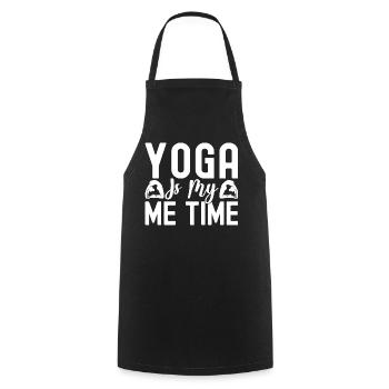 Pilates Enthusiasts Yoga Is My Me Time Pilates - Cooking Apron - black - Front - AI Model Male 185 dark (185cm)