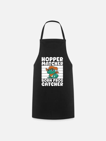Frog Catcher Hopper Matcher Frog - Kochschürze - Schwarz