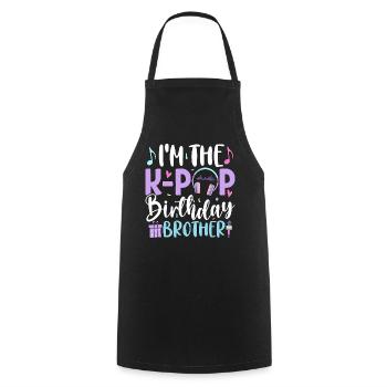 I'm The K Pop Birthday Brother - Kochschürze - Schwarz - Vorne - AI Model Male 185 dark (185cm)