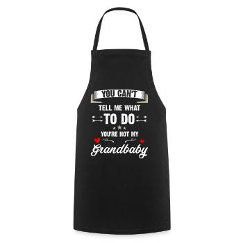 Grandbaby Sass Slogan Tee - Cooking Apron - black - Front - AI Model Male 185 dark (185cm)