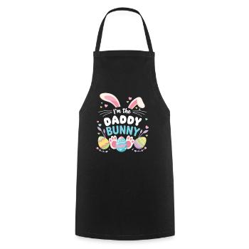 Ich Bin Der Papa Hase Süße Ostern Familie Matching - Kochschürze - Schwarz - Vorne - AI Model Male 185 dark (185cm)