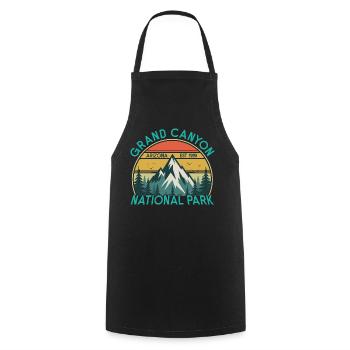 Grand Canyon Arizona Est 1919 National Park - Cooking Apron - black - Front - AI Model Male 185 dark (185cm)