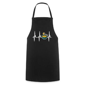 I love cheese fondue - Cooking Apron - black - Front - AI Model Male 185 dark (185cm)