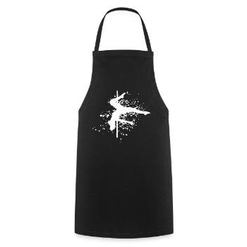 Pole Dance Bar Fitness Femmes Pole Danse - Tablier de cuisine - noir - Devant - AI Model Male 185 dark (185cm)