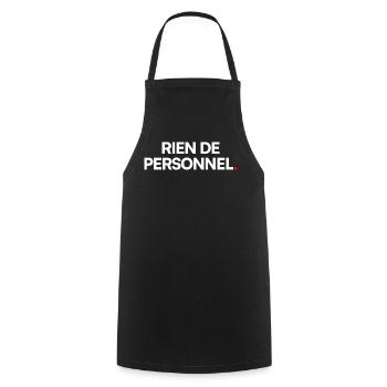 Rien de personnel - Tablier de cuisine - noir - Devant - AI Model Male 185 dark (185cm)